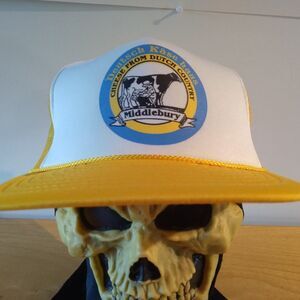 Deadstock Vintage Middlebury Dutch Cheese Rope Snap Back Trucker Hat